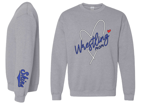 Skins Wrestling Mom Crewneck Sweatshirt