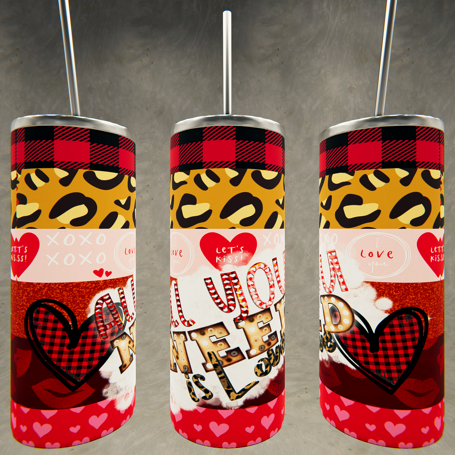 Valentine's Day Gnome Tumbler