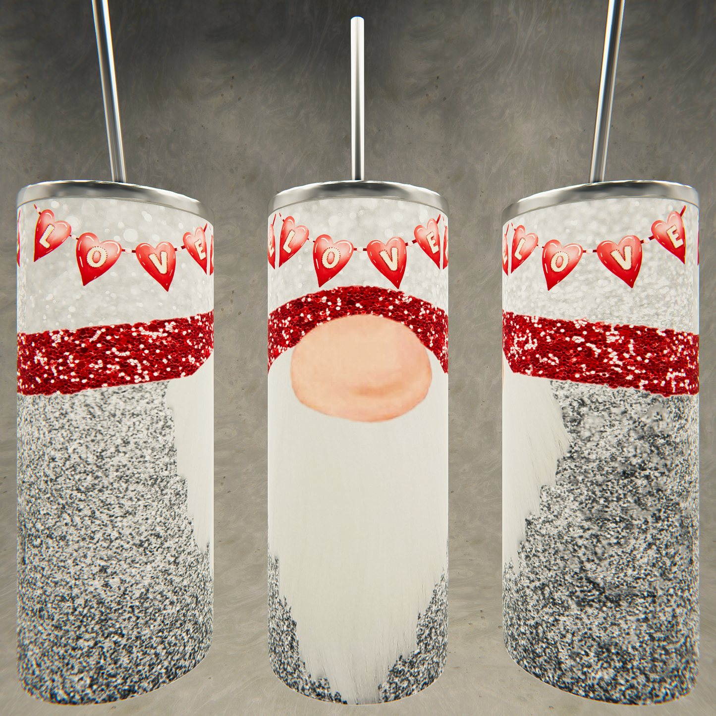 Valentine's Day Gnome Tumbler