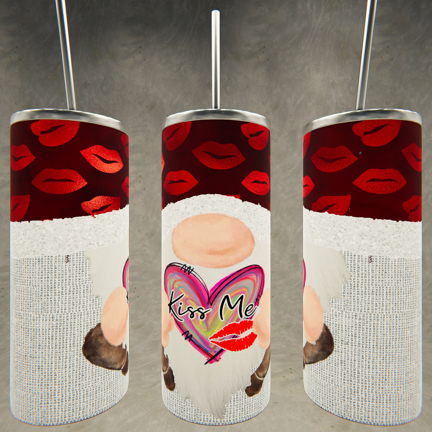 Valentine's Day Gnome Tumbler