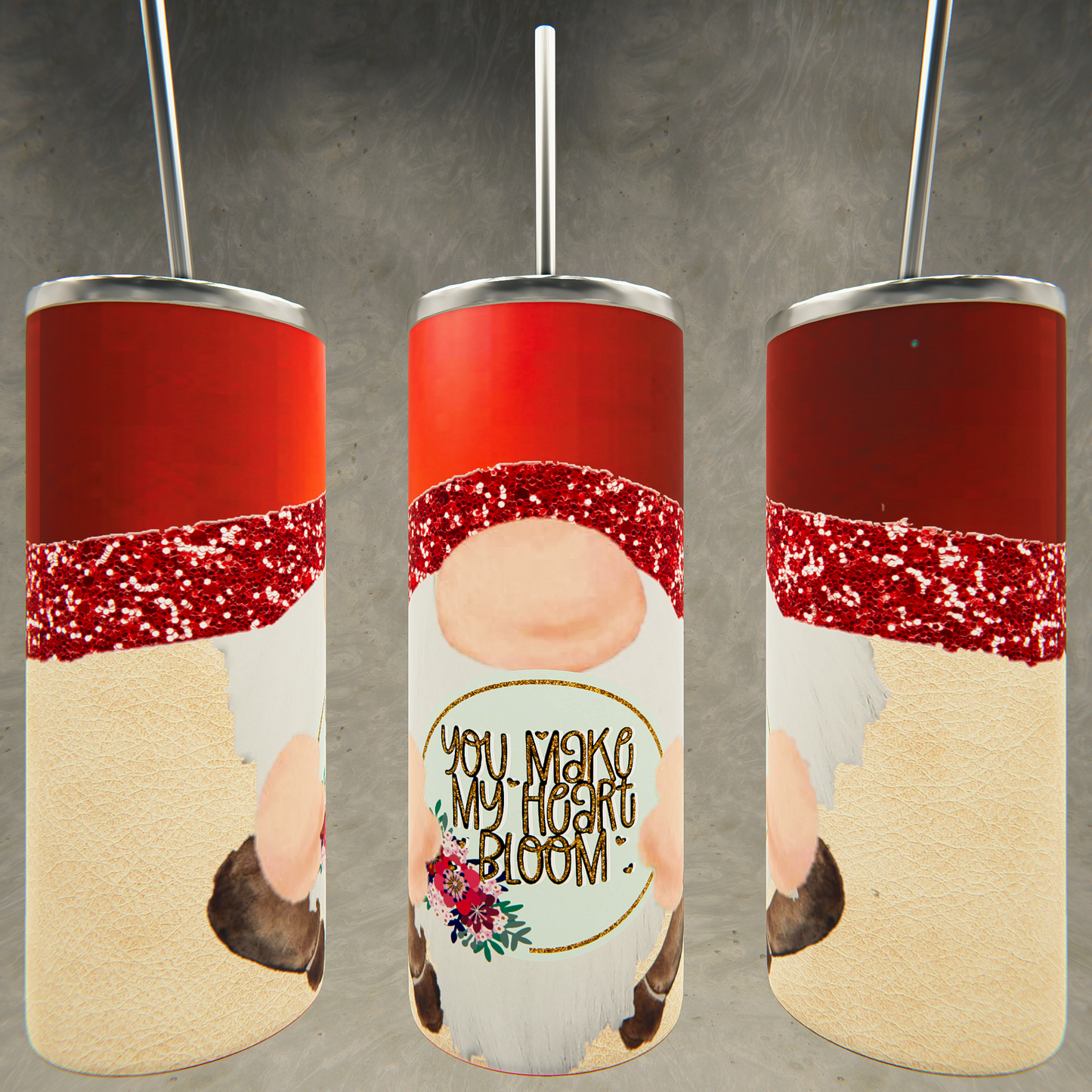 Valentine's Day Gnome Tumbler