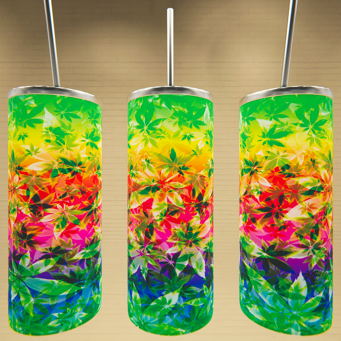 Rainbow Weed Tumbler