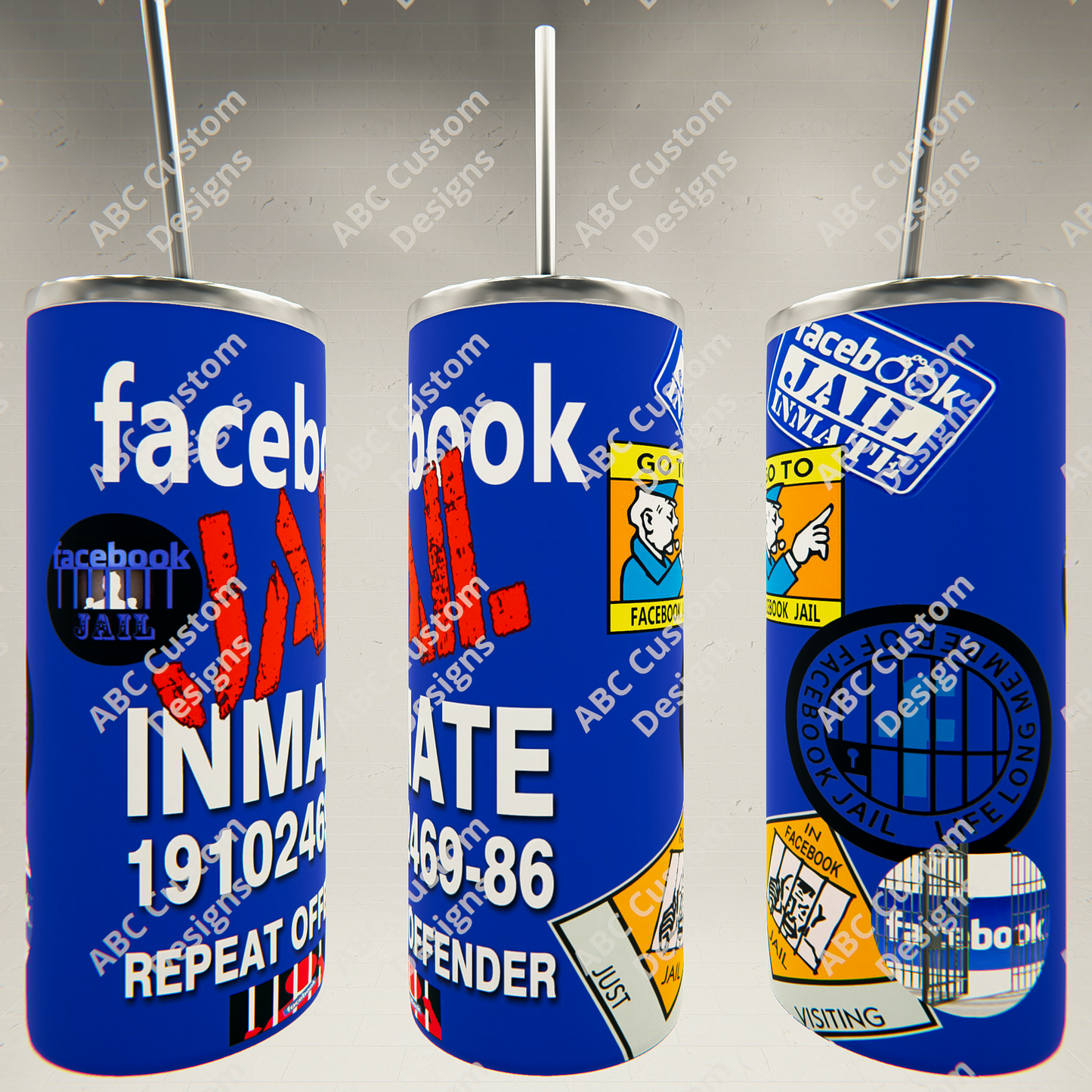 Facebook Jail Inmate Tumbler