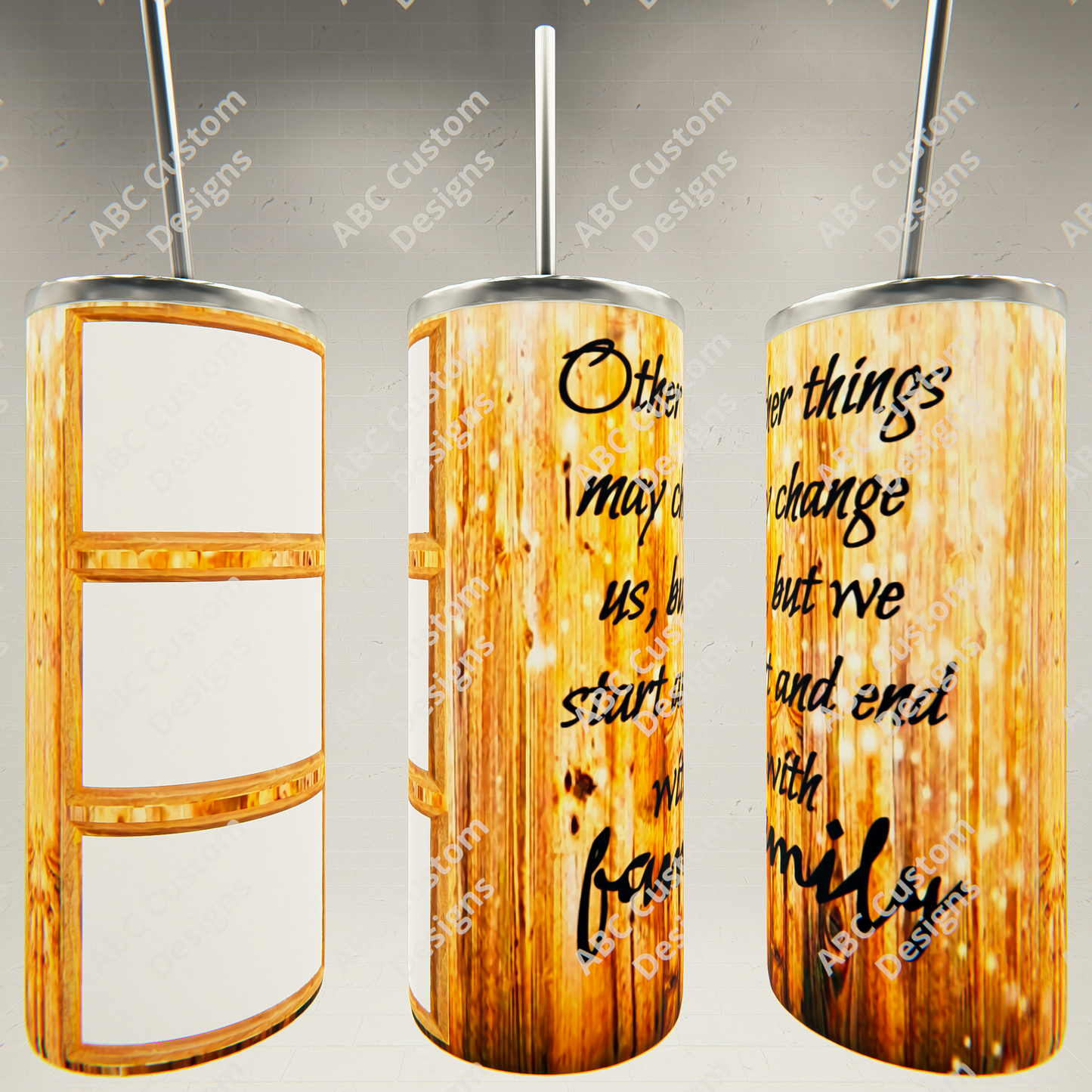 Family Photo Tumbler