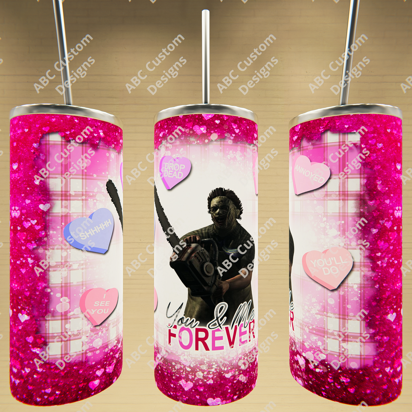Valentine's Day - Horror Tumbler - Leatherface