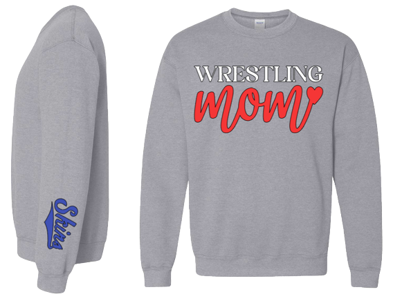 Skins Wrestling Mom Crewneck Sweatshirt - Personalized