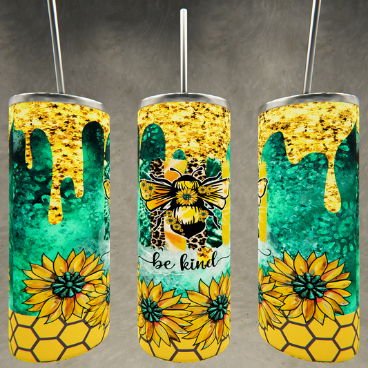 Bee Kind Sunflower Tumbler