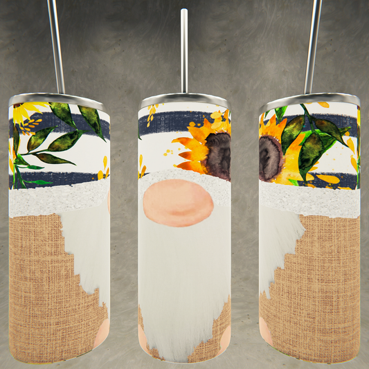 Sunflower Gnome Tumbler
