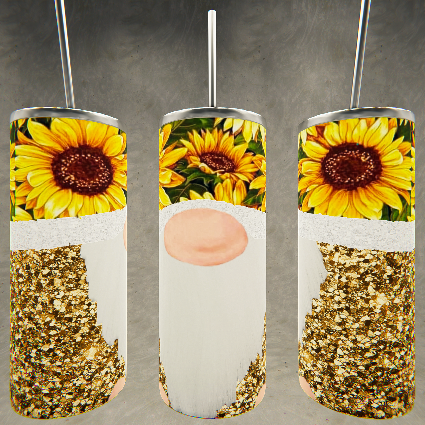 Sunflower Gnome Tumbler