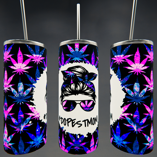 #Dopestmom Purple Weed Tumbler