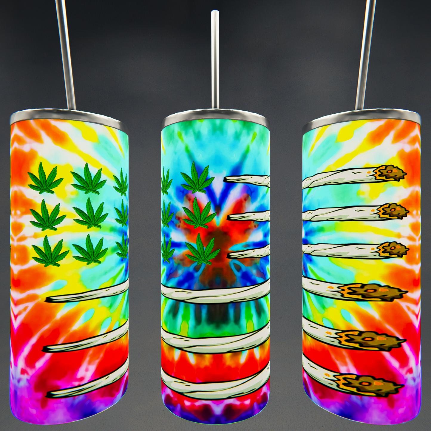 Tie-Dye Weed Tumbler