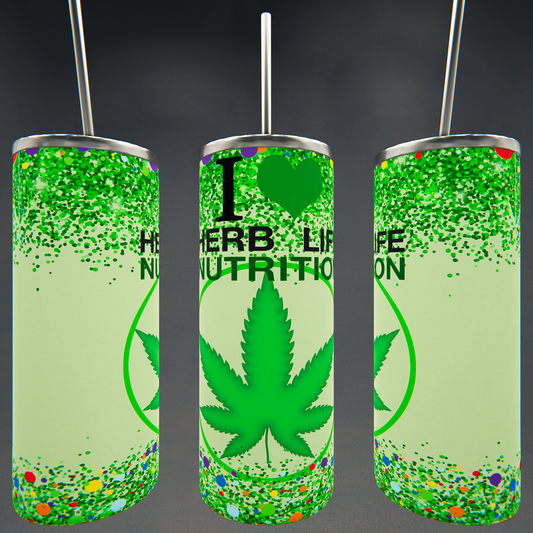 Herb Life Nutrition Weed Tumbler