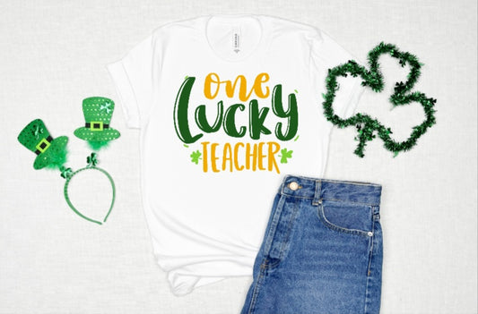 One Lucky Teacher - St. Patrick's Day Shirt
