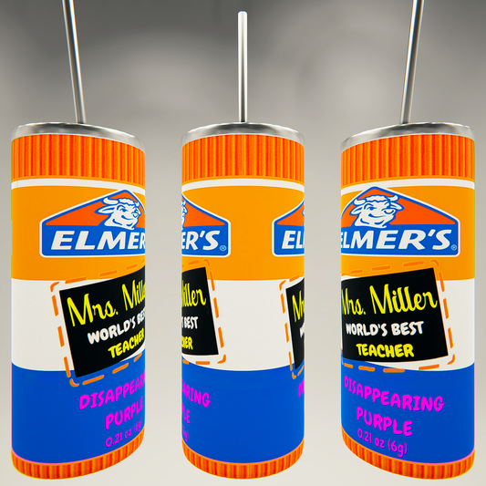 Elmer's Glue Stick Teacher Tumbler
