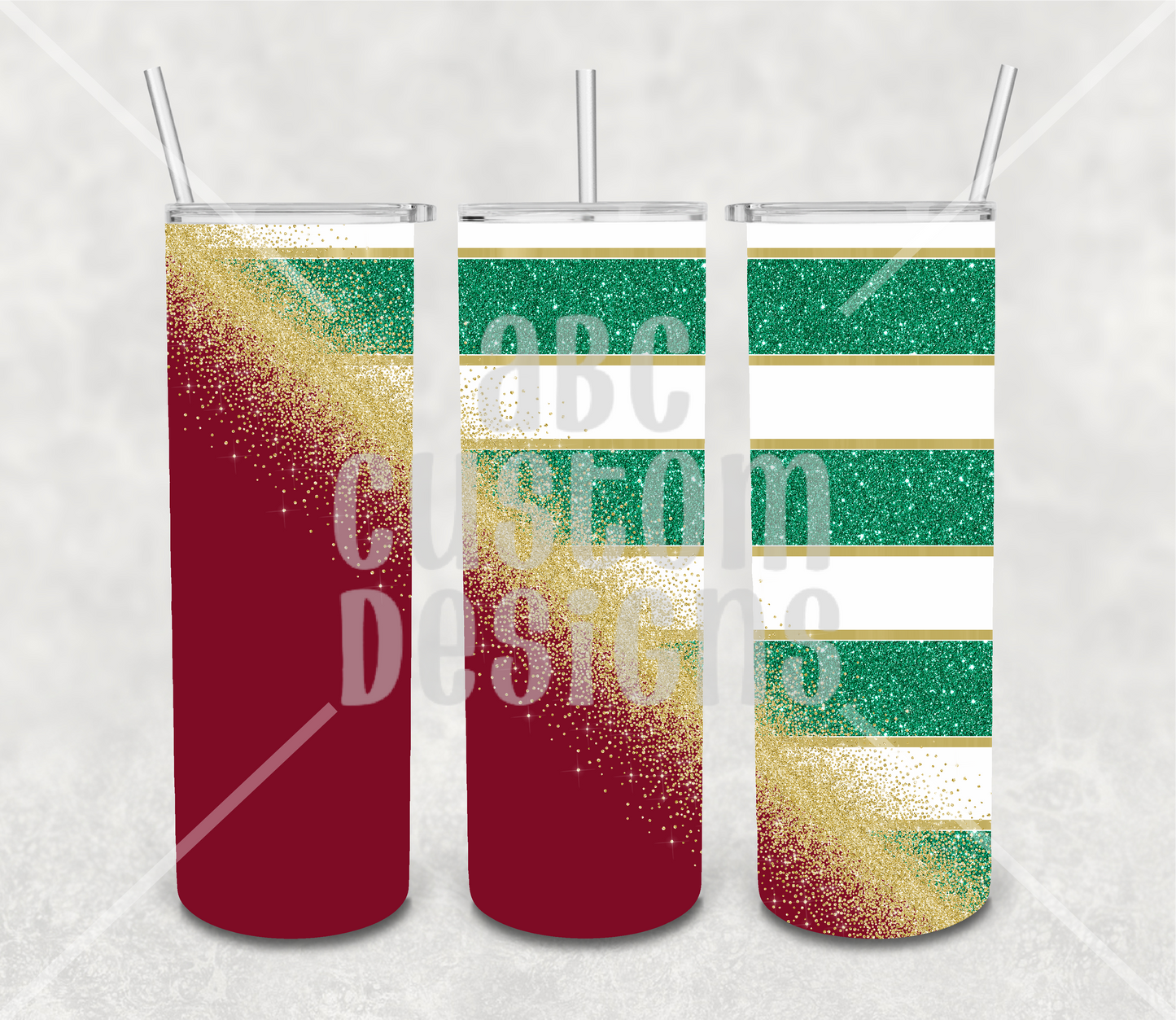 Tumbler - Christmas Colors