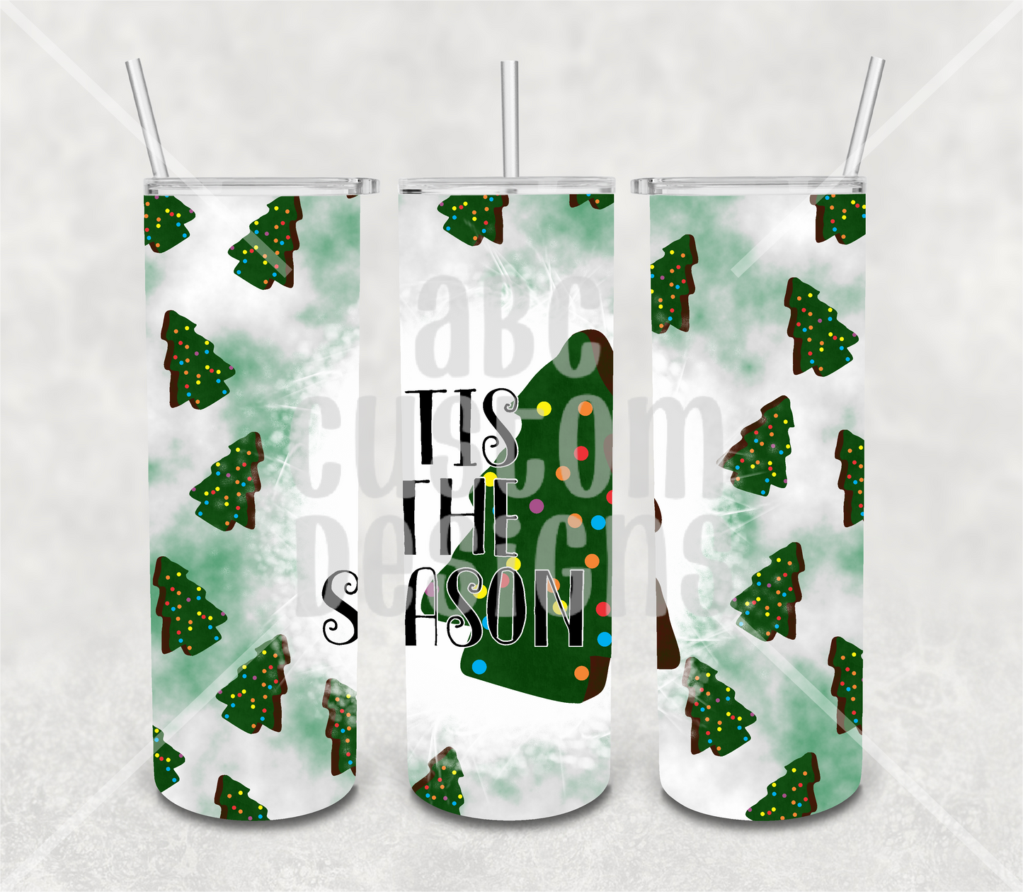 Tumbler - 'Tis The Season - Christmas Tree Cakes