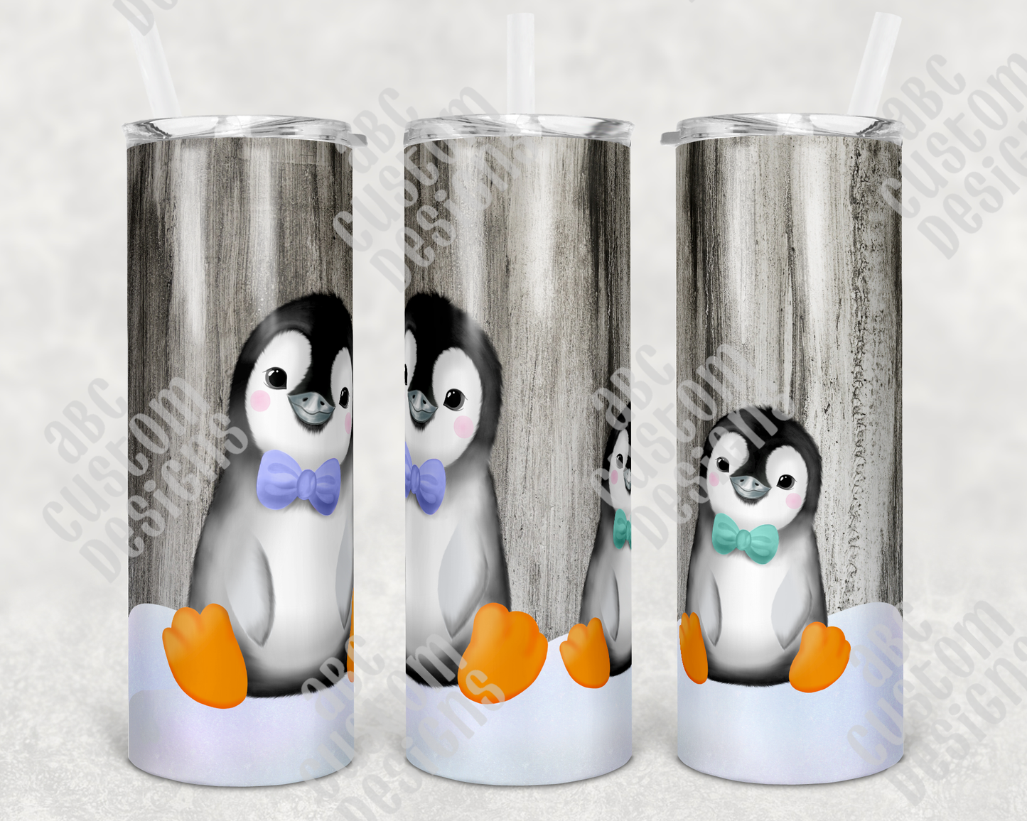 Tumbler - Penguins Sitting in Snow