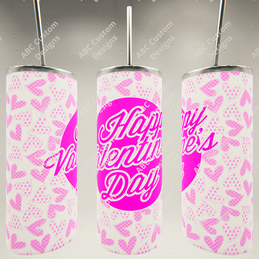 Valentine's Day Tumbler - Pink