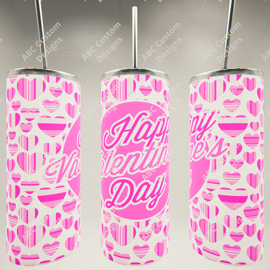 Valentine's Day Tumbler - Pink