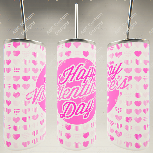 Valentine's Day Tumbler - Pink