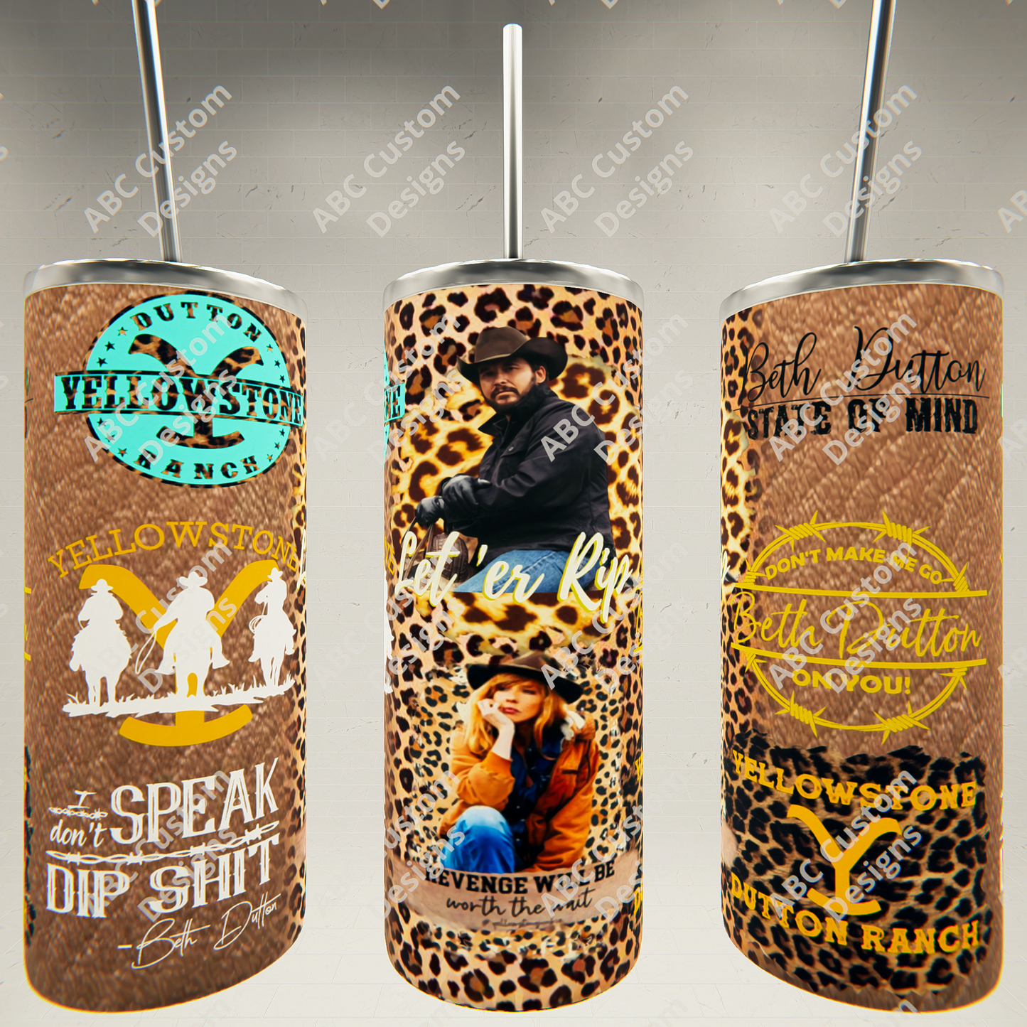 Yellowstone Collage Tumbler